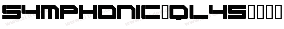 Symphonic-qL45字体转换