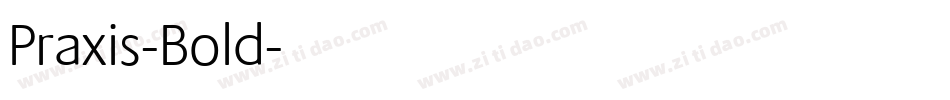 Praxis-Bold字体转换