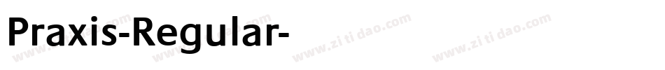 Praxis-Regular字体转换