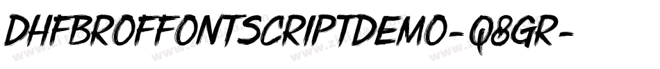 DhfBroffontScriptDemo-q8gr字体转换