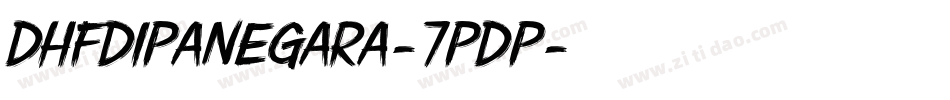 DhfDipanegara-7pDP字体转换