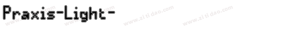 Praxis-Light字体转换