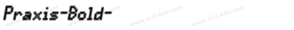 Praxis-Bold字体转换