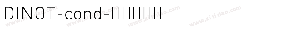 DINOT-cond字体转换