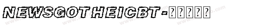 NewsGotheicBT字体转换