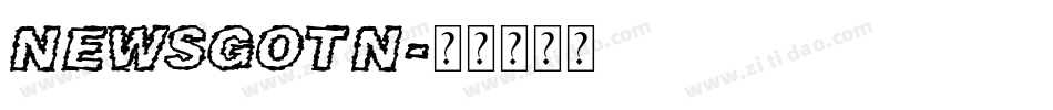 Newsgotn字体转换