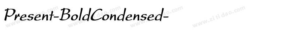 Present-BoldCondensed字体转换