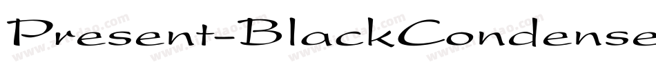 Present-BlackCondensed字体转换