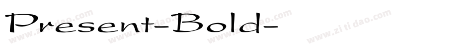 Present-Bold字体转换