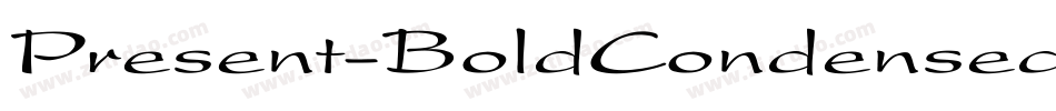 Present-BoldCondensed字体转换