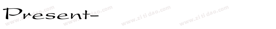 Present字体转换