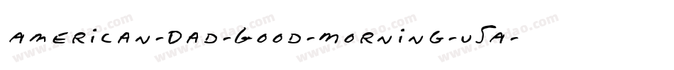American-Dad-Good-Morning-USA字体转换