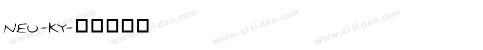 NEU-KY字体转换