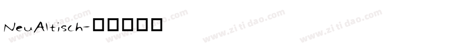 NeuAltisch字体转换