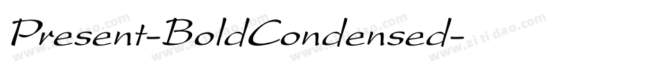 Present-BoldCondensed字体转换