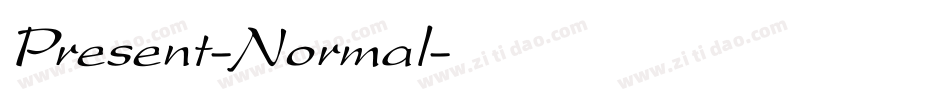 Present-Normal字体转换