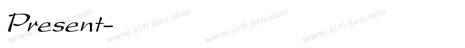 Present字体转换