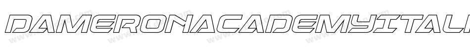 DameronAcademyItalic-Va1Z字体转换