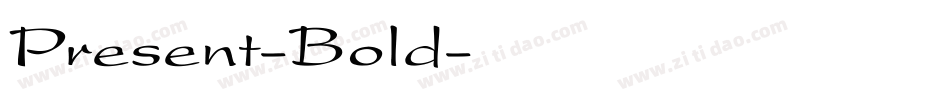 Present-Bold字体转换