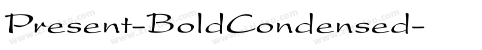 Present-BoldCondensed字体转换