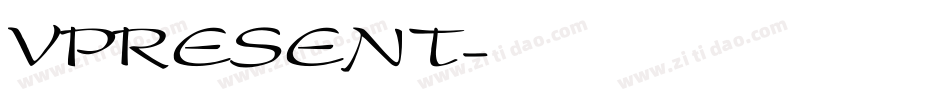 VPRESENT字体转换