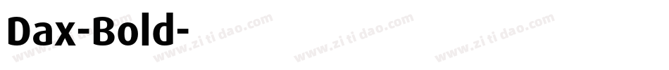 Dax-Bold字体转换