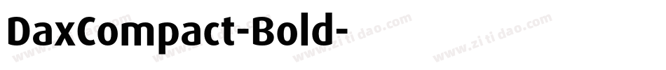 DaxCompact-Bold字体转换
