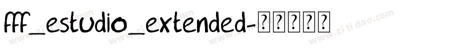 fff_estudio_extended字体转换