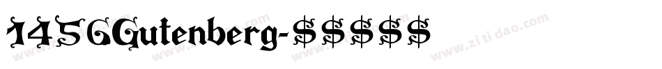 1456Gutenberg字体转换