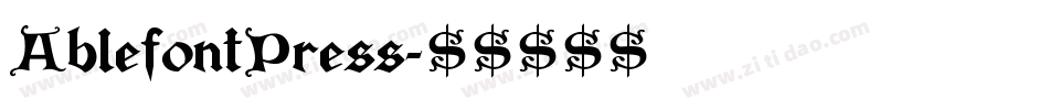 AblefontPress字体转换