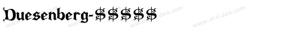 Duesenberg字体转换