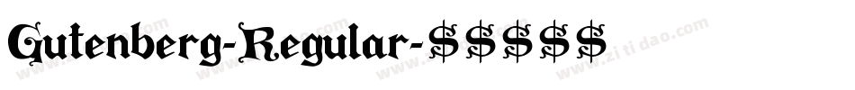 Gutenberg-Regular字体转换
