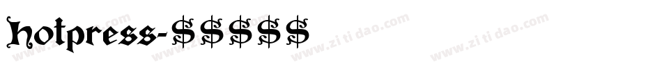 Hotpress字体转换