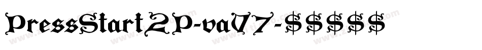PressStart2P-vaV7字体转换