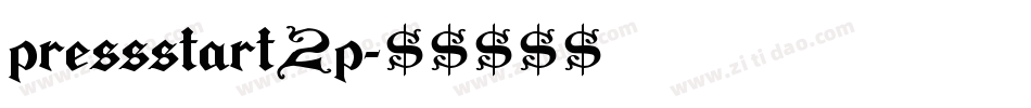 pressstart2p字体转换