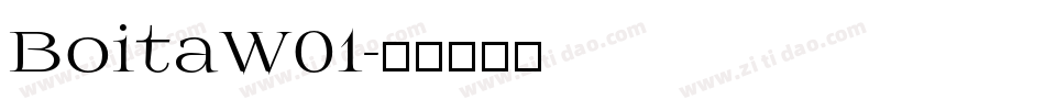 BoitaW01字体转换