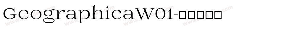 GeographicaW01字体转换