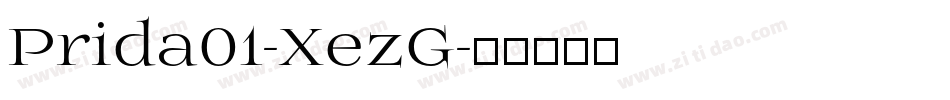 Prida01-XezG字体转换