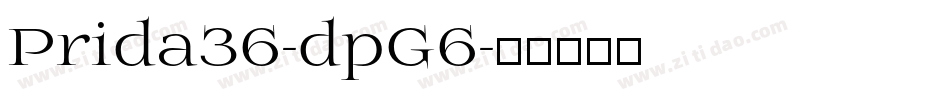 Prida36-dpG6字体转换