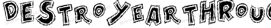 DestroyEarthRoughBb-GrZm字体转换