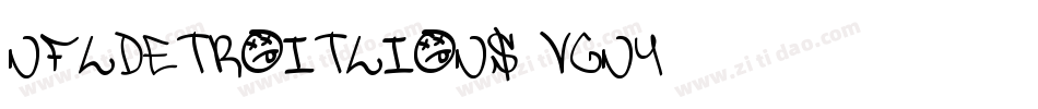 NflDetroitLions-vGny字体转换