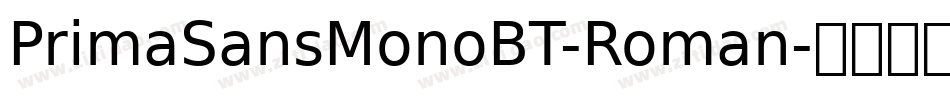 PrimaSansMonoBT-Roman字体转换