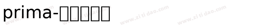 prima字体转换