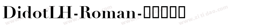 DidotLH-Roman字体转换