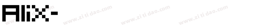 Alix字体转换