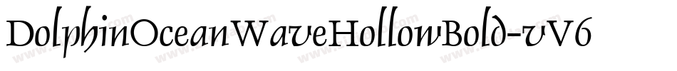 DolphinOceanWaveHollowBold-vV6A字体转换