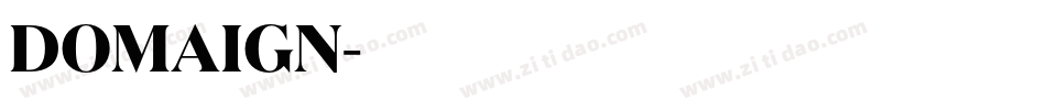 DOMAIGN字体转换