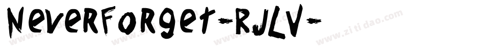 NeverForget-RjLV字体转换