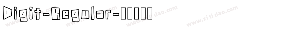 Digit-Regular字体转换