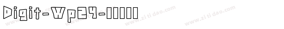 Digit-WpZ4字体转换